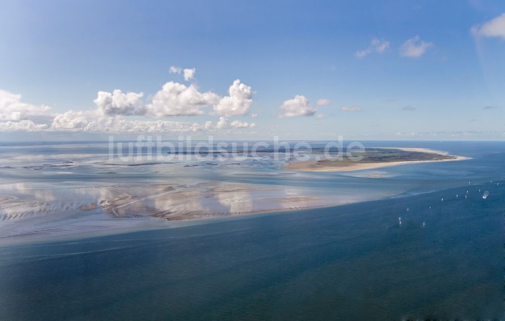 Borkum von oben - Insel Borkum mit Ortsbereich in Borkum im Bundesland Niedersachsen, Deutschland