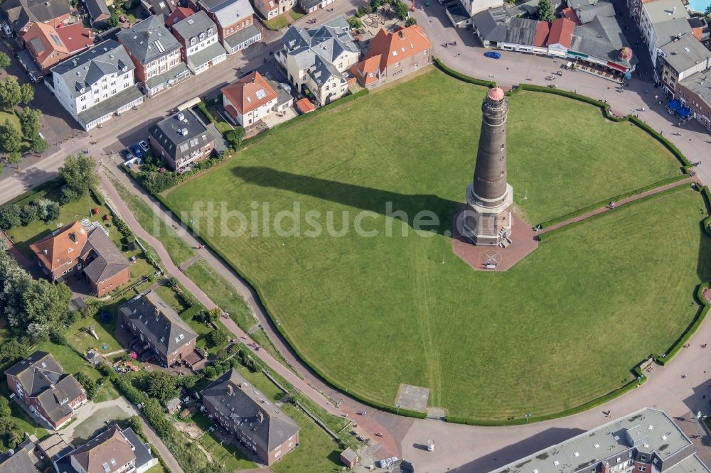 Borkum von oben - Insel Borkum mit Ortsbereich in Borkum im Bundesland Niedersachsen, Deutschland