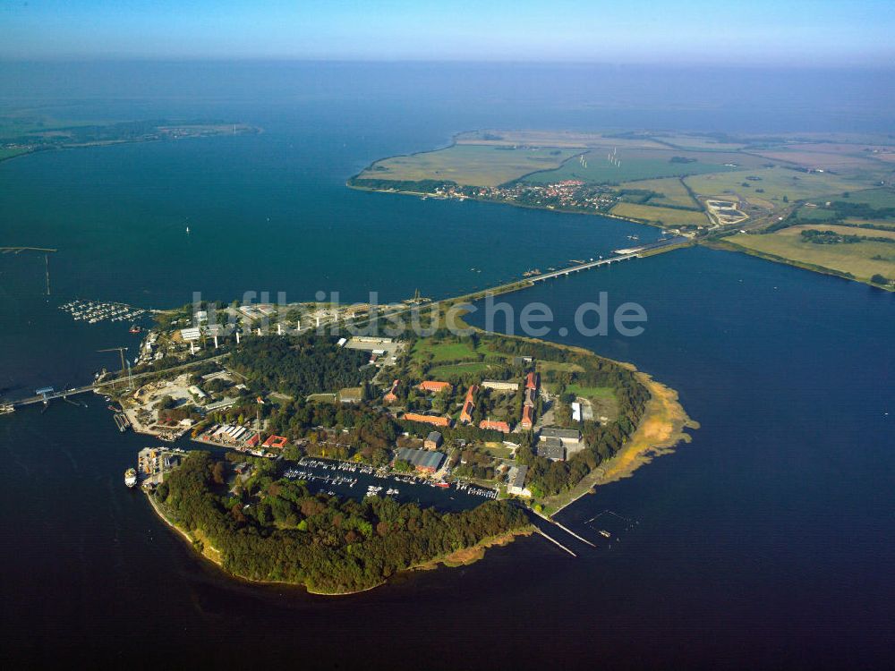 Luftbild Stralsund - Insel Dänholm in Stralsund