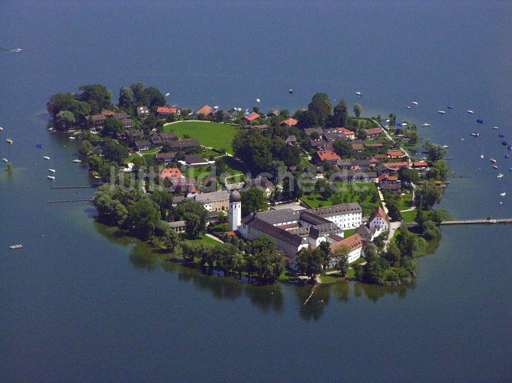 Luftbild Chiemsee - Insel Frauenchiemsee - Chiemsee