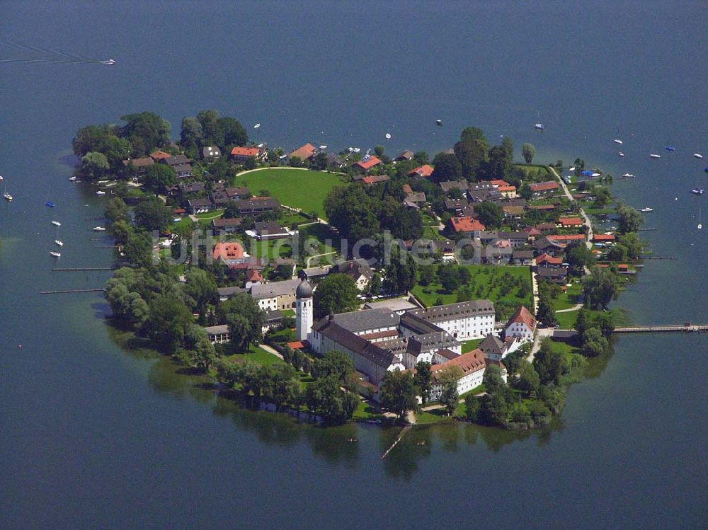 Luftaufnahme Chiemsee - Insel Frauenchiemsee - Chiemsee