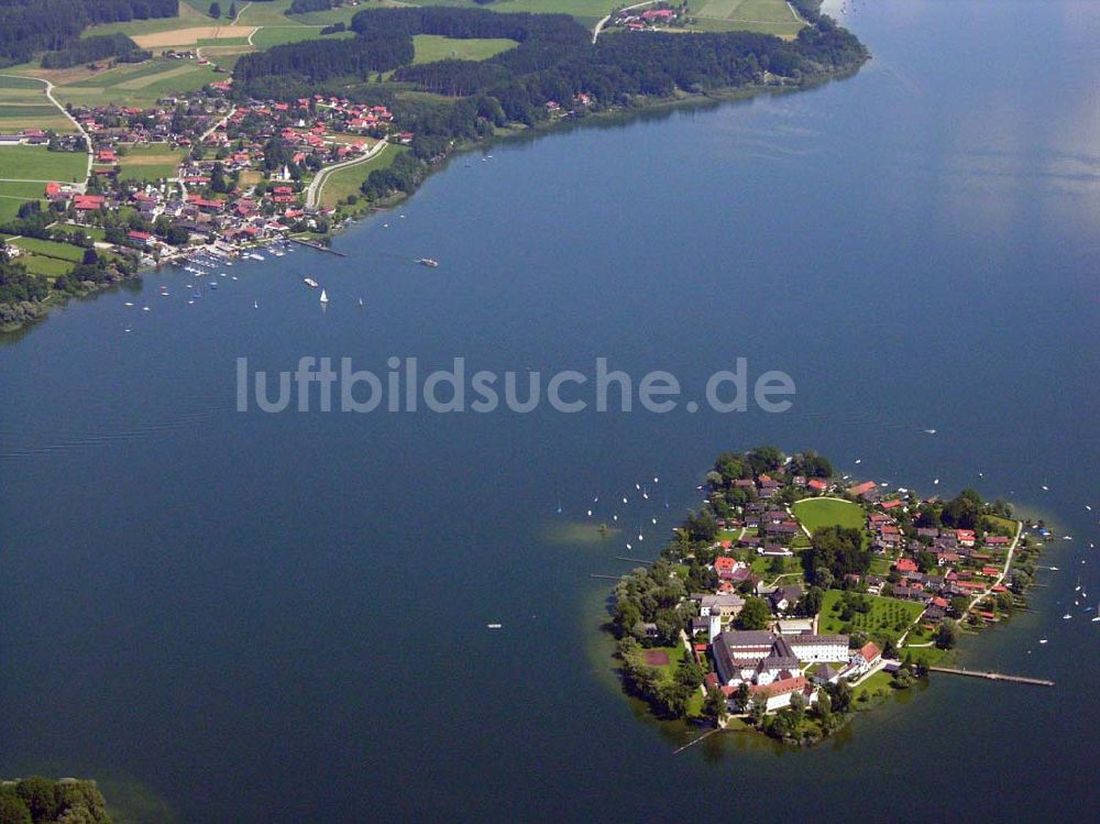 Luftbild Chiemsee - Insel Frauenchiemsee - Chiemsee