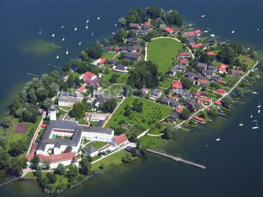 Luftbild Chiemsee - Insel Frauenchiemsee - Chiemsee