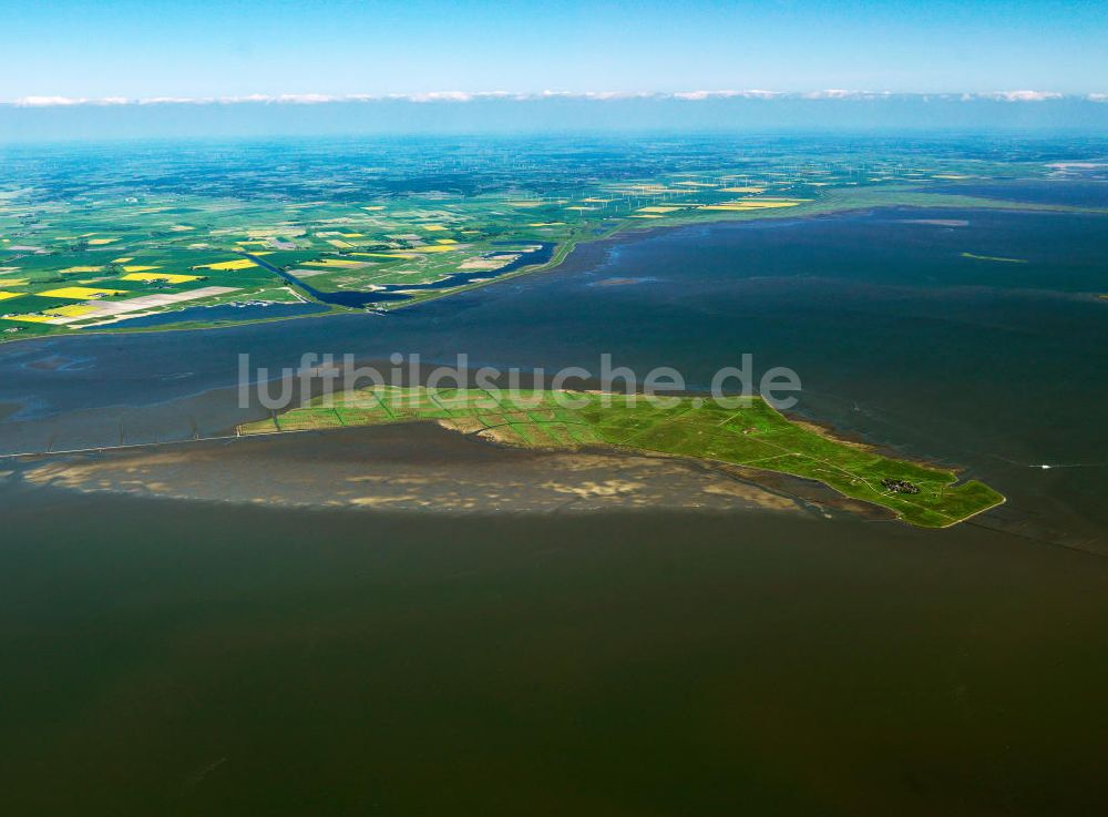 Luftbild Oland - Insel Hallig Oland in Schleswig-Holstein