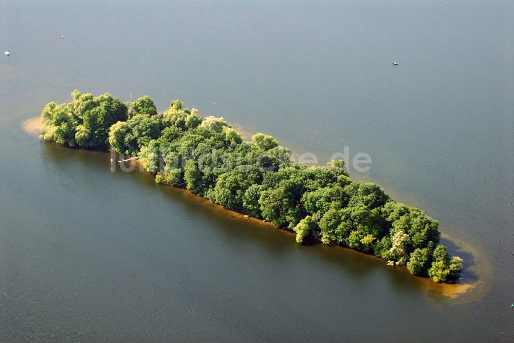 Luftbild Berlin - Insel Hasselwerder im Tegeler See in Reinickendorf.