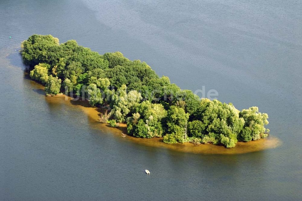 Berlin von oben - Insel Hasselwerder im Tegeler See in Reinickendorf.