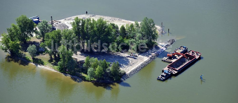 Luftbild Brandenburg / Havel - Insel Hünensteg bei Brandenburg an der Havel