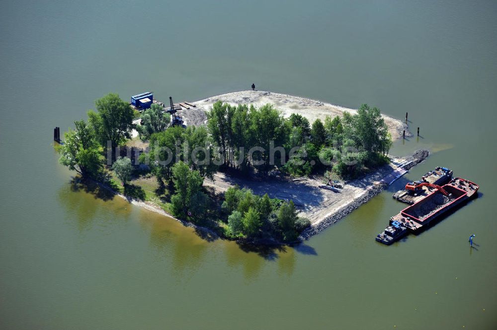 Luftaufnahme Brandenburg / Havel - Insel Hünensteg bei Brandenburg an der Havel