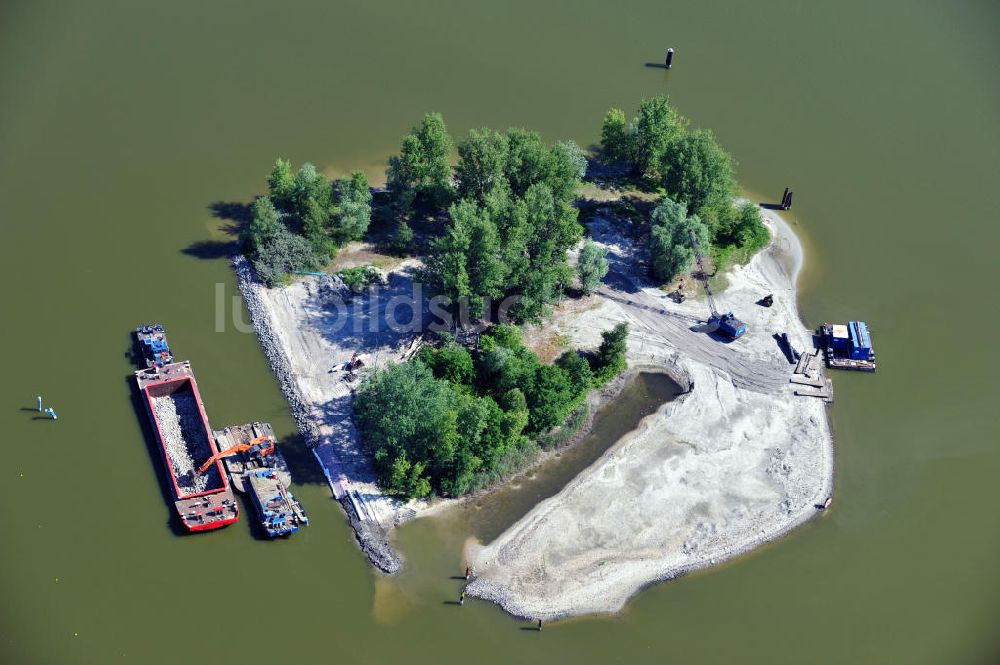 Luftbild Brandenburg / Havel - Insel Hünensteg bei Brandenburg an der Havel