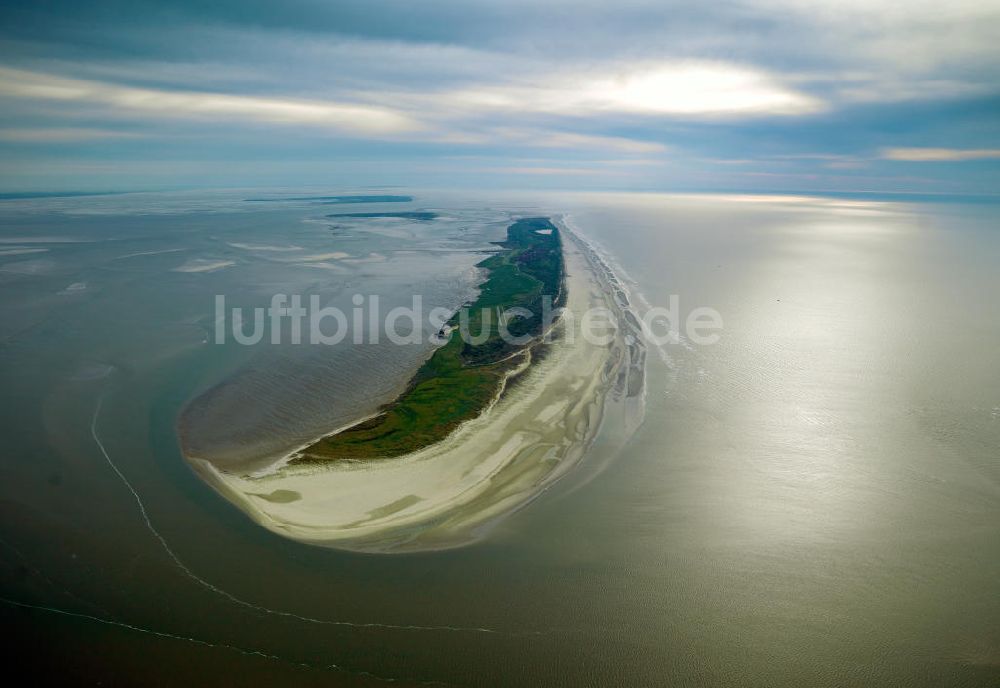 Juist von oben - Insel Juist in Niedersachsen