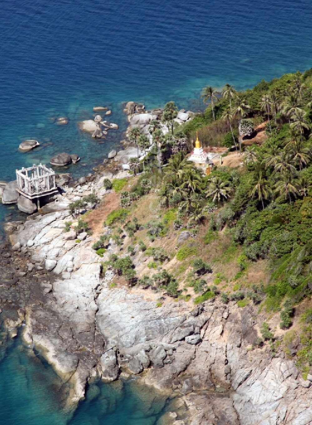 Luftaufnahme Rawai - Insel Ko Kaeo Yai südlich der Stadt Rawai auf der Insel Phuket in Thailand