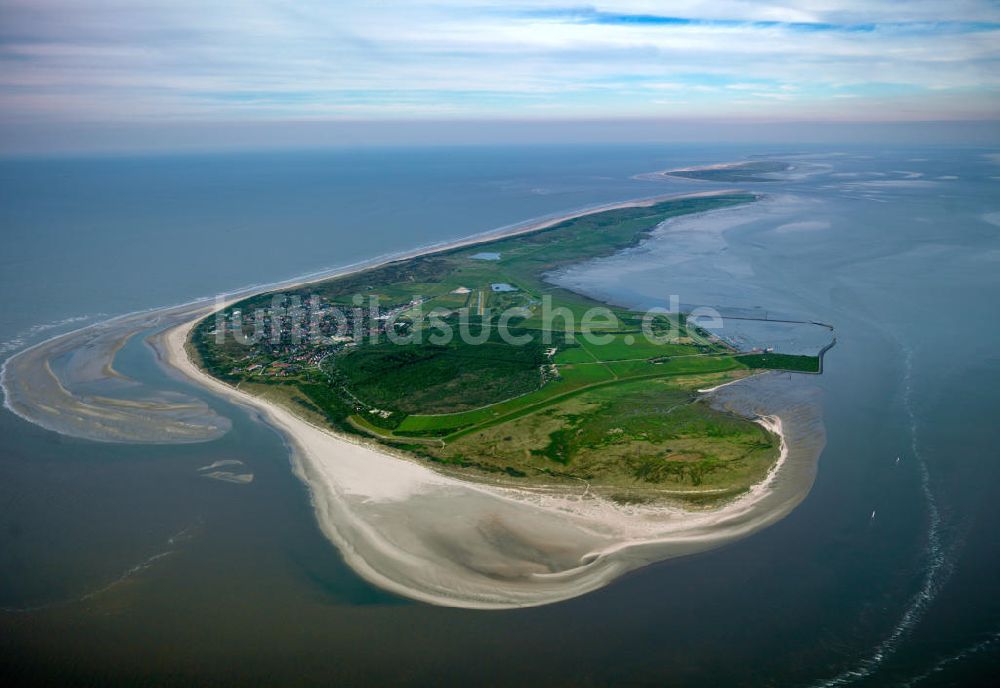 Langeoog aus der Vogelperspektive: Insel Langeoog in Niedersachsen