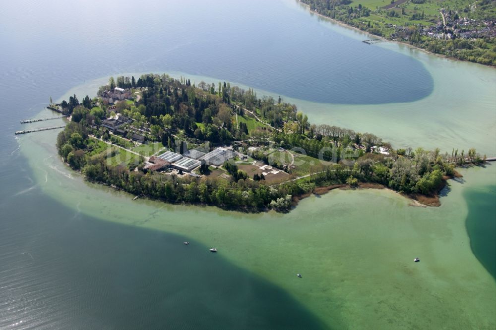 Luftbild Mainau - Insel Mainau im Bodensee in Baden-Württemberg