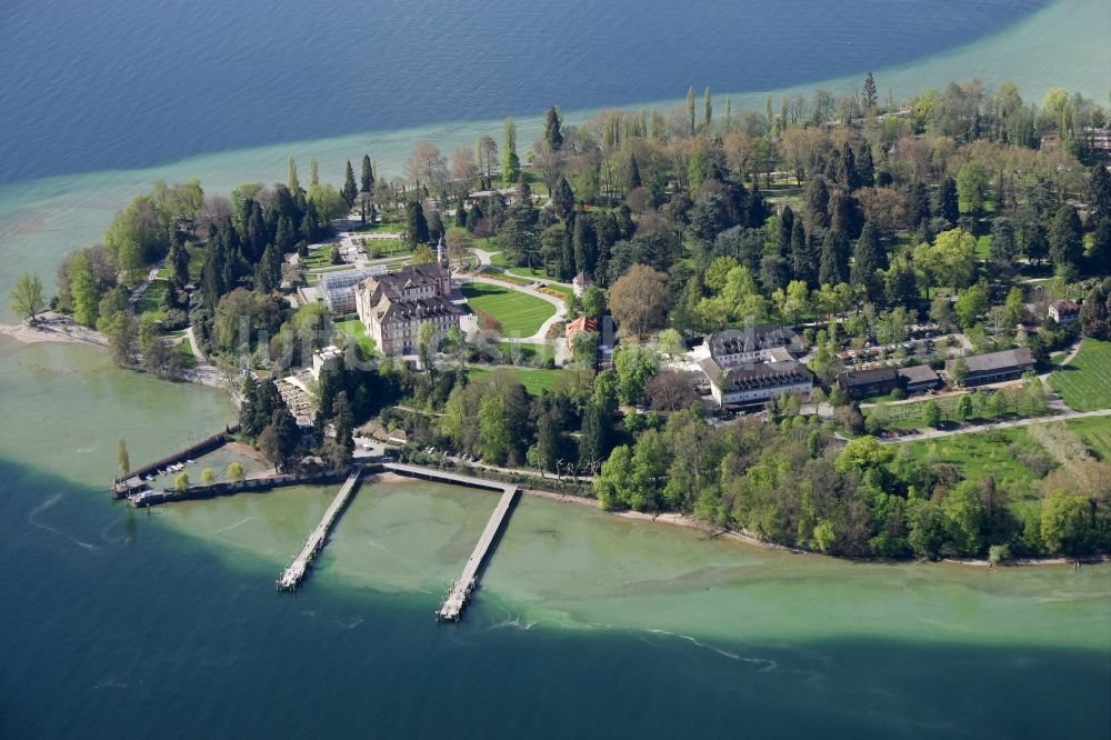 Mainau aus der Vogelperspektive: Insel Mainau im Bodensee in Baden-Württemberg