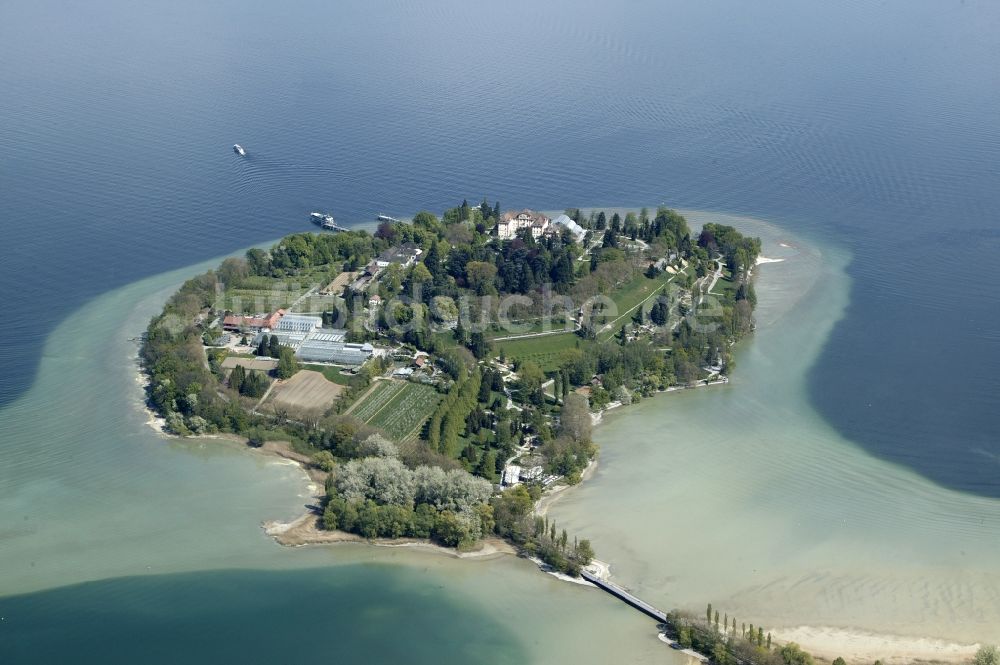 Konstanz von oben - Insel Mainau in Konstanz im Bundesland Baden-Württemberg