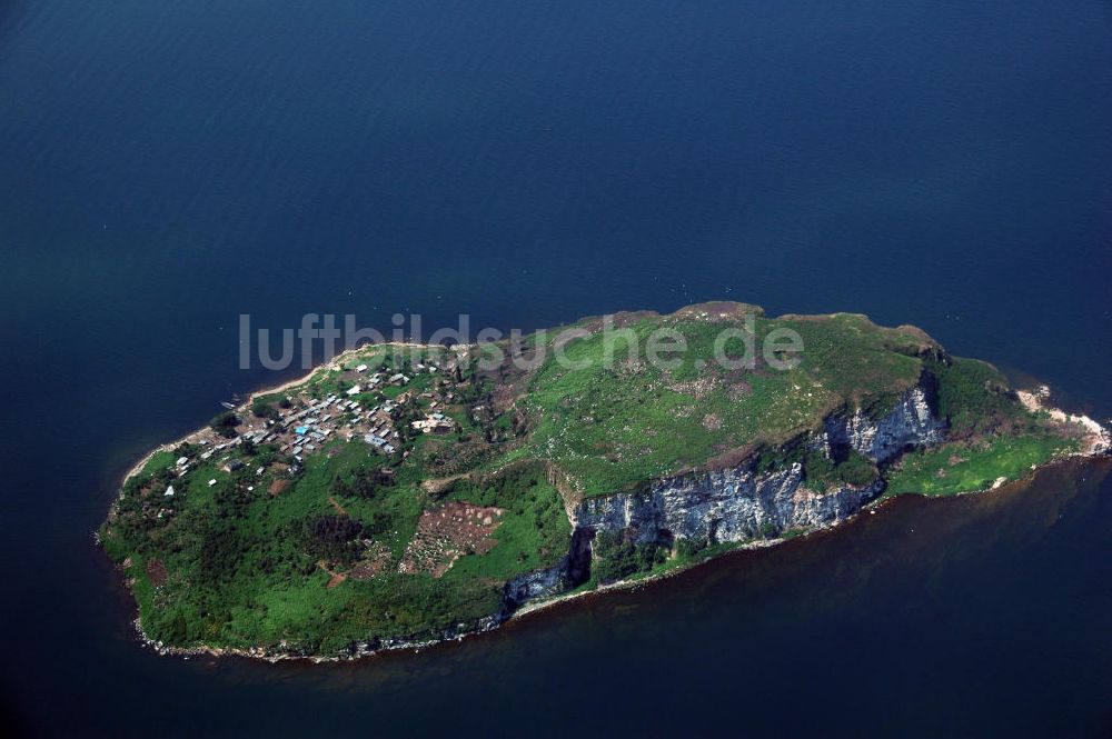 Bukoba aus der Vogelperspektive: Insel Musila im Viktoriasee