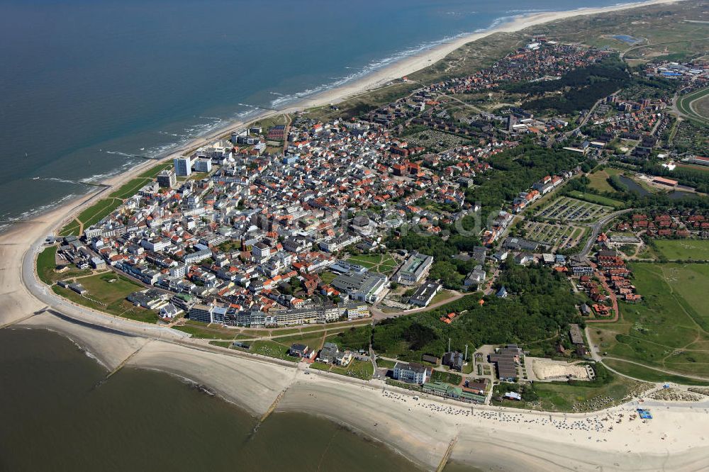 Luftaufnahme NORDERNEY - Insel Norderney in der Nordsee im Bundeslandes Niedersachsen