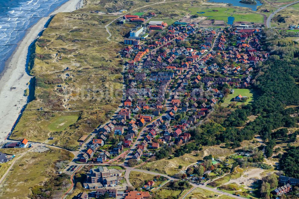 Norderney aus der Vogelperspektive: Insel Norderney mit Ortsbereich und Uferbereich in Norderney im Bundesland Niedersachsen, Deutschland