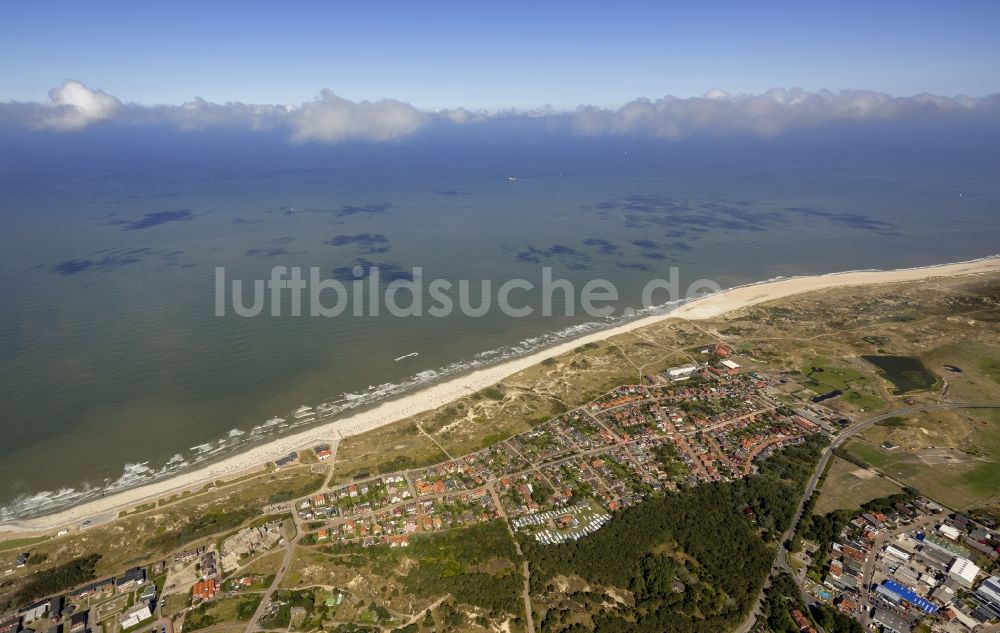 Norderney von oben - Insel des Nordseeheilbad Norderney im Bundesland Niedersachsen