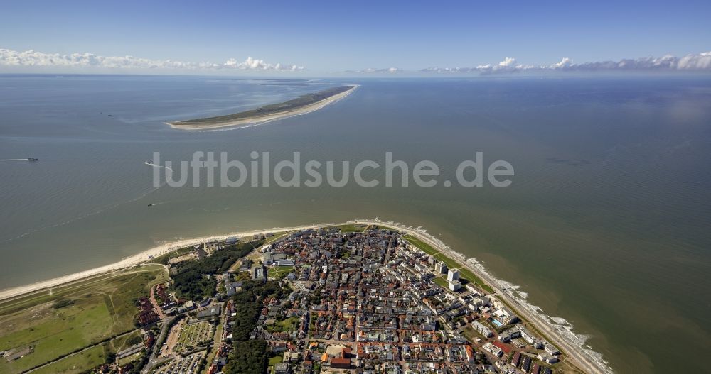 Luftaufnahme Norderney - Insel des Nordseeheilbad Norderney im Bundesland Niedersachsen