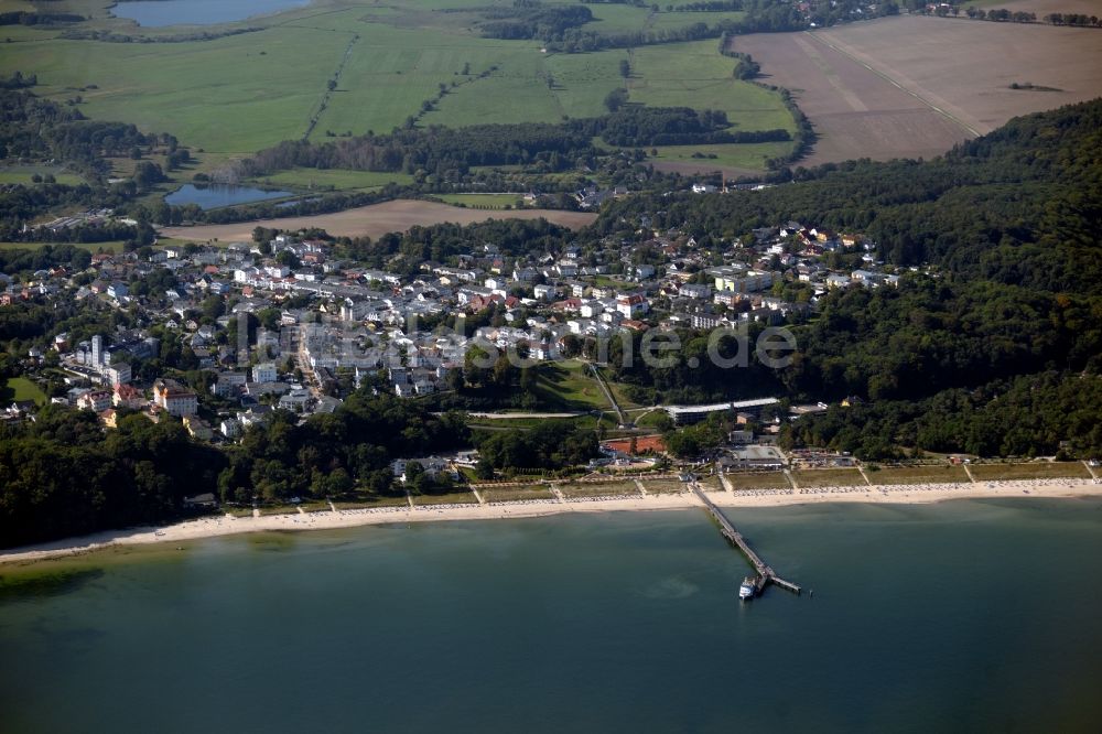 Luftbild Göhren - Insel an der Ostsee am Rügen mit Blick auf das Ostseebad mit Ortsbereich in Göhren im Bundesland Mecklenburg-Vorpommern, Deutschland