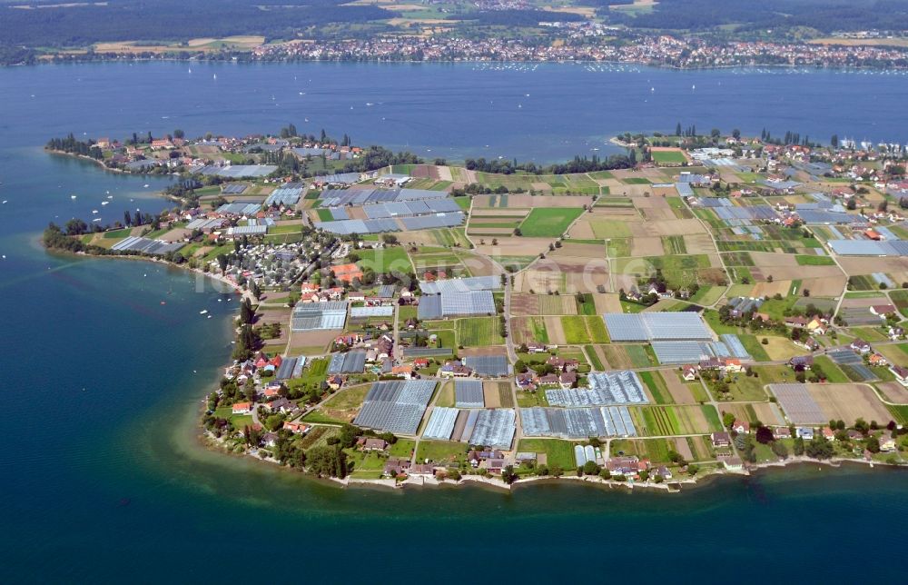 Luftaufnahme Reichenau - Insel Reichenau im Bundesland Baden-Württemberg