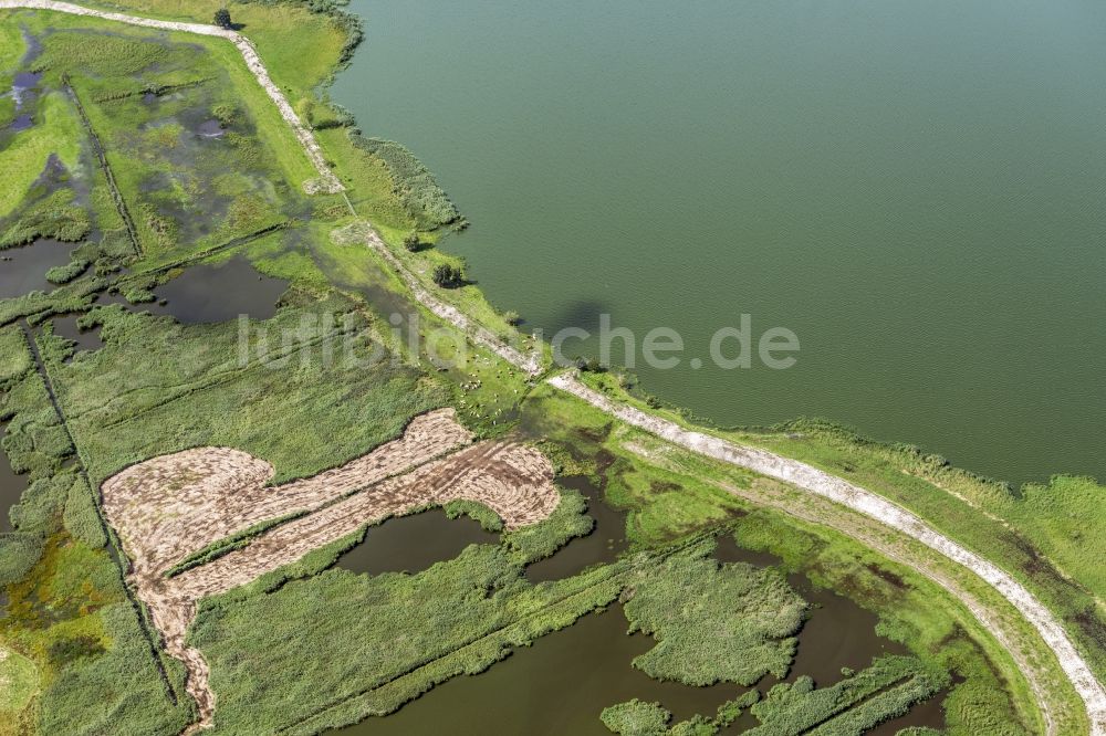 Luftaufnahme Rieth - Insel Riether Werder in Rieth im Bundesland Mecklenburg-Vorpommern