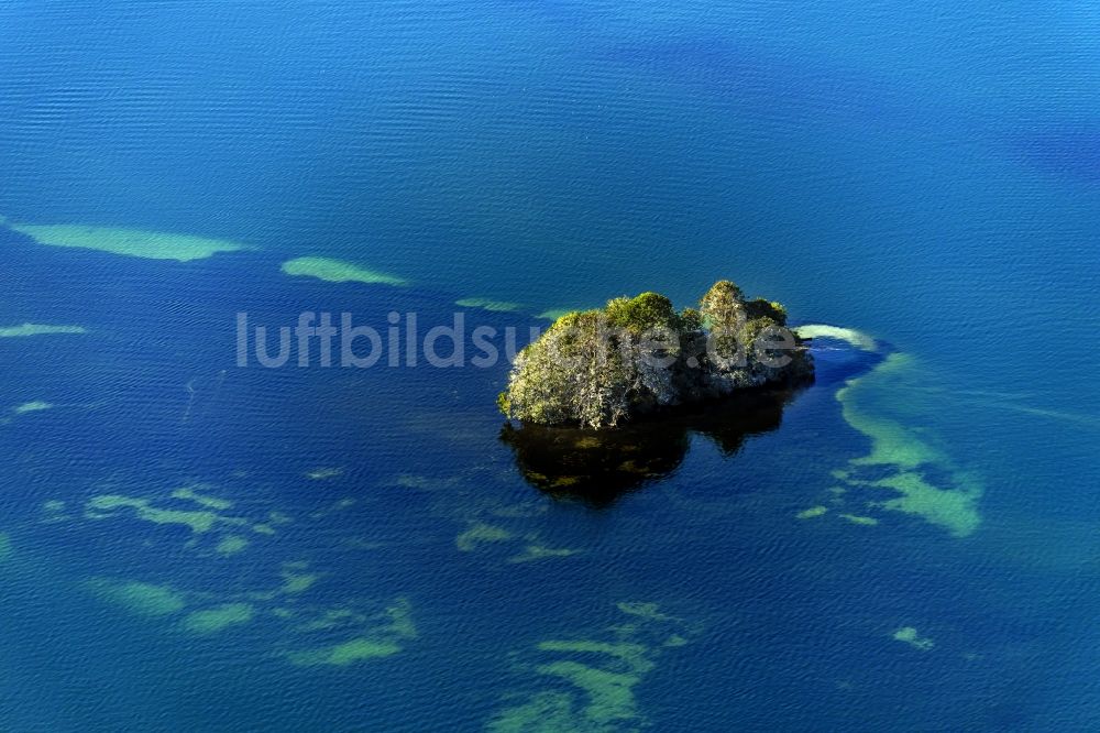 Schwerin aus der Vogelperspektive: Insel im Schweriner See in Schwerin im Bundesland Mecklenburg-Vorpommern, Deutschland