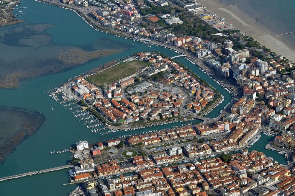 Luftbild Grado - Insel der Stadt Grado in der Provinz Görz in Italien