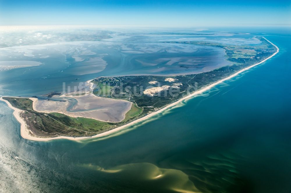 Sylt von oben - Insel Sylt im Bundesland Schleswig-Holstein