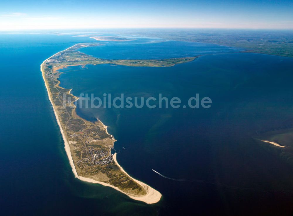 Hörnum ( Sylt ) von oben - Insel Sylt. Sylt ist die größte nordfriesische Insel in Schleswig-Holstein