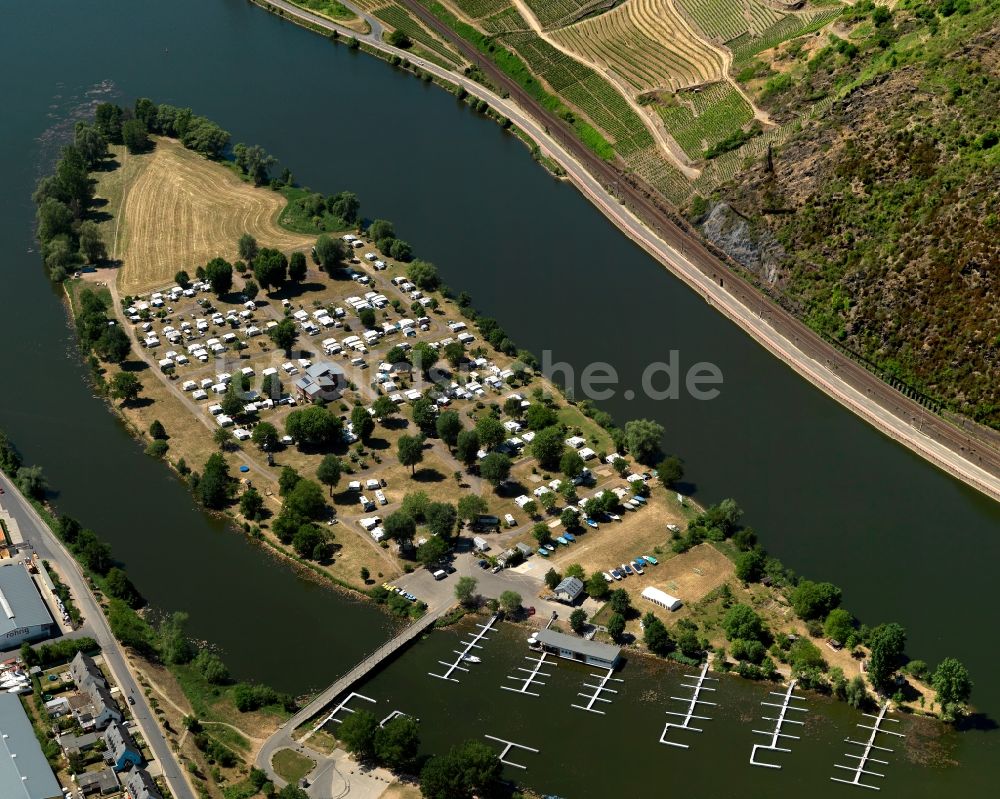 Luftbild Treis Karden, Treis - Insel Treis an der Mosel im Bundesland Rheinland-Pfalz