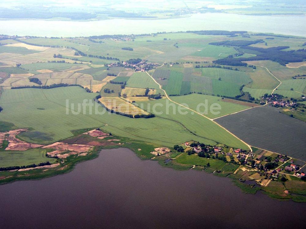 Luftbild Usedom in Mecklenburg - Vorpommern - Insel Usedom in Mecklenburg - Vorpommern an der Achterwasserseite.