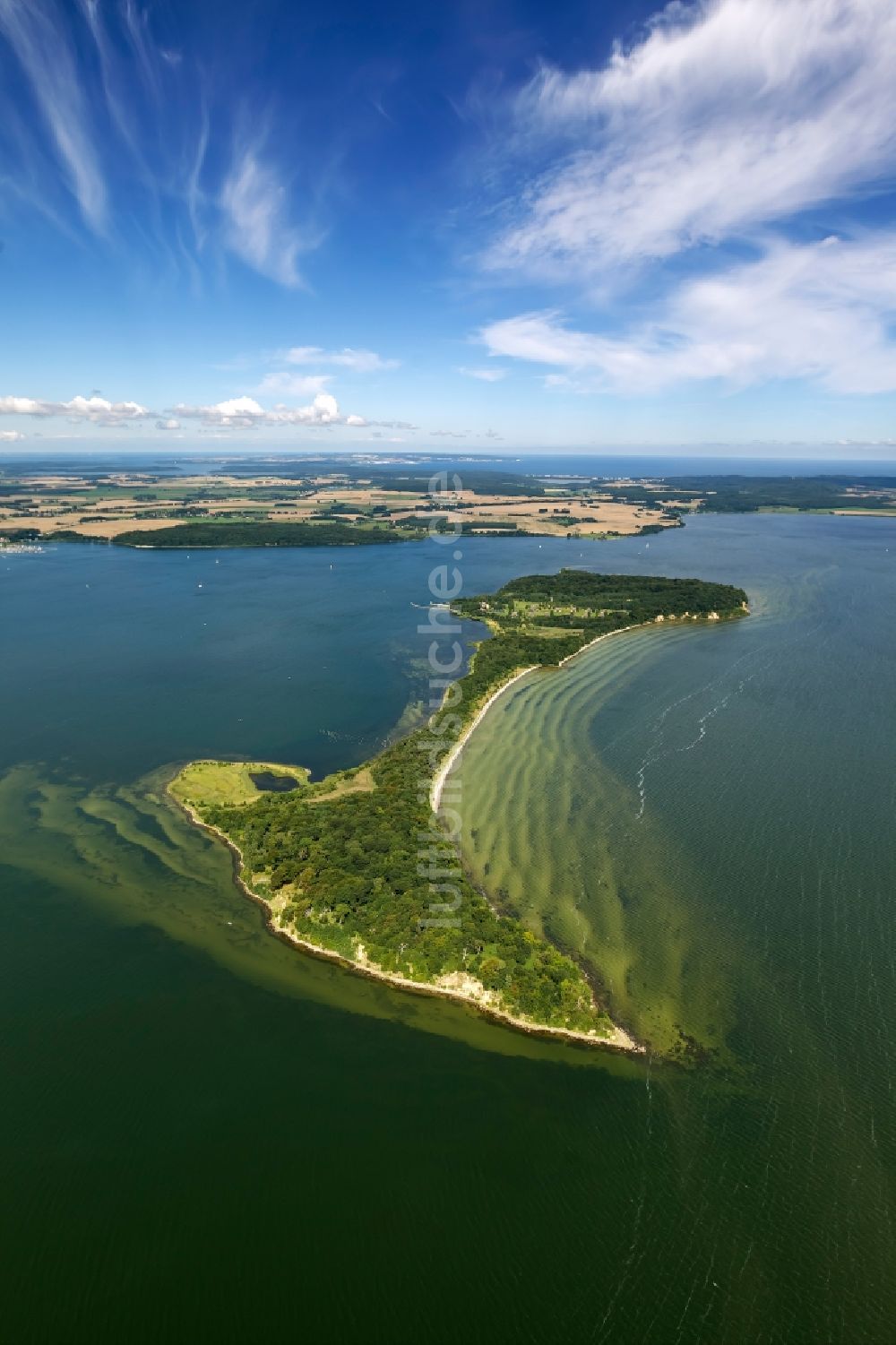 Putbus von oben - Insel Vilm im Bundesland Mecklenburg-Vorpommern