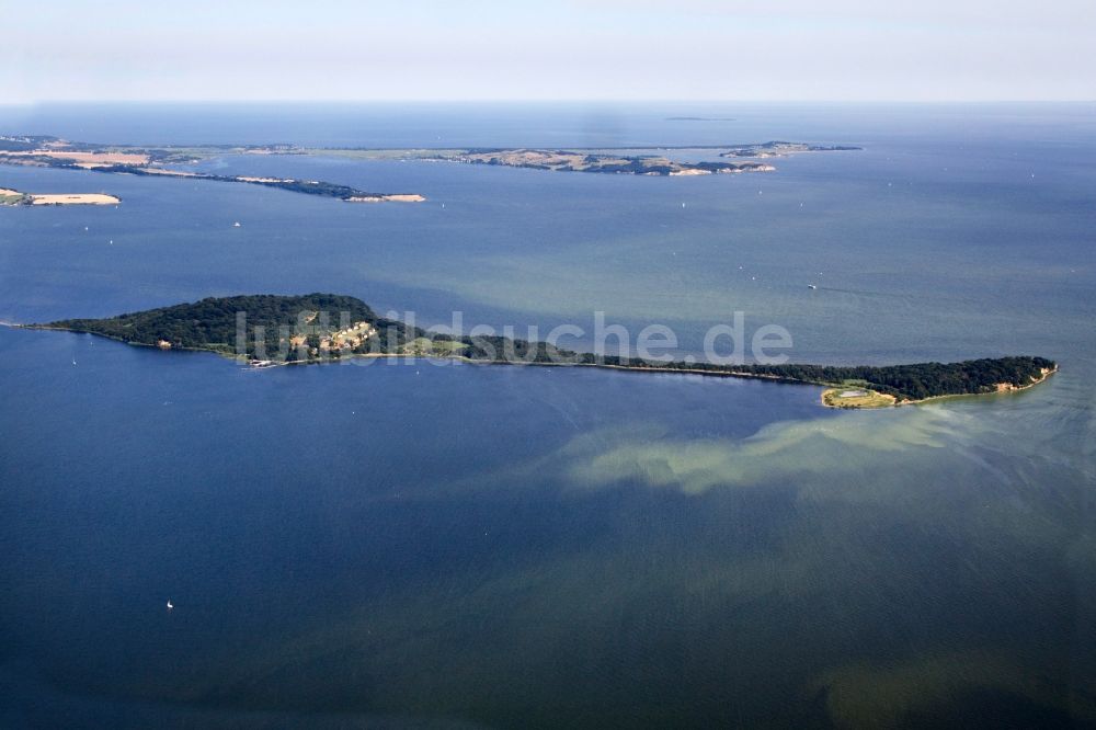 Luftbild Vilm - Insel Vilm an der Südküste von Rügen im Bundesland Mecklenburg-Vorpommern