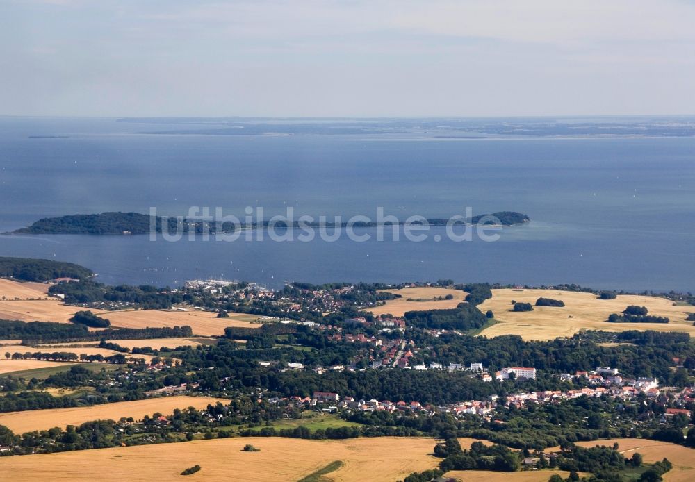 Luftaufnahme Vilm - Insel Vilm an der Südküste von Rügen im Bundesland Mecklenburg-Vorpommern