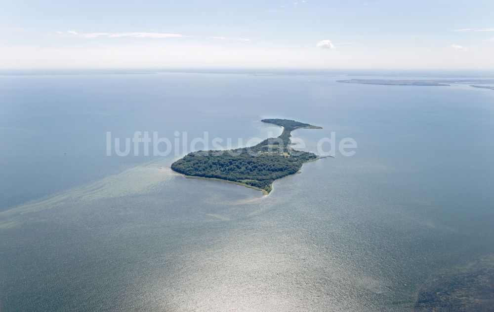 Putbus von oben - Insel Vilm an der Südküste von Rügen im Bundesland Mecklenburg-Vorpommern