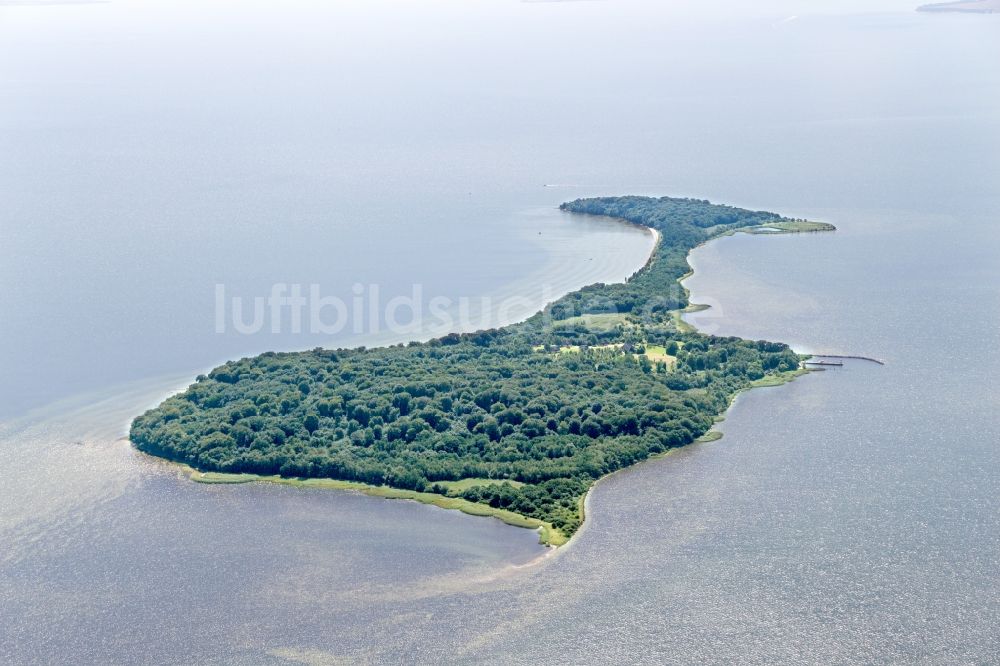 Putbus aus der Vogelperspektive: Insel Vilm an der Südküste von Rügen im Bundesland Mecklenburg-Vorpommern