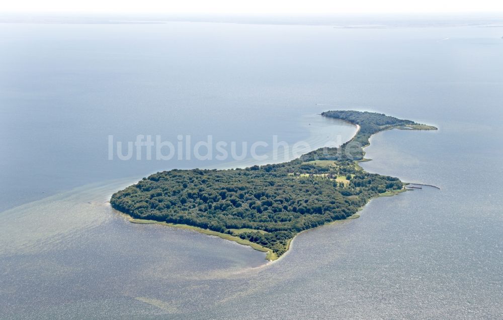 Luftbild Putbus - Insel Vilm an der Südküste von Rügen im Bundesland Mecklenburg-Vorpommern