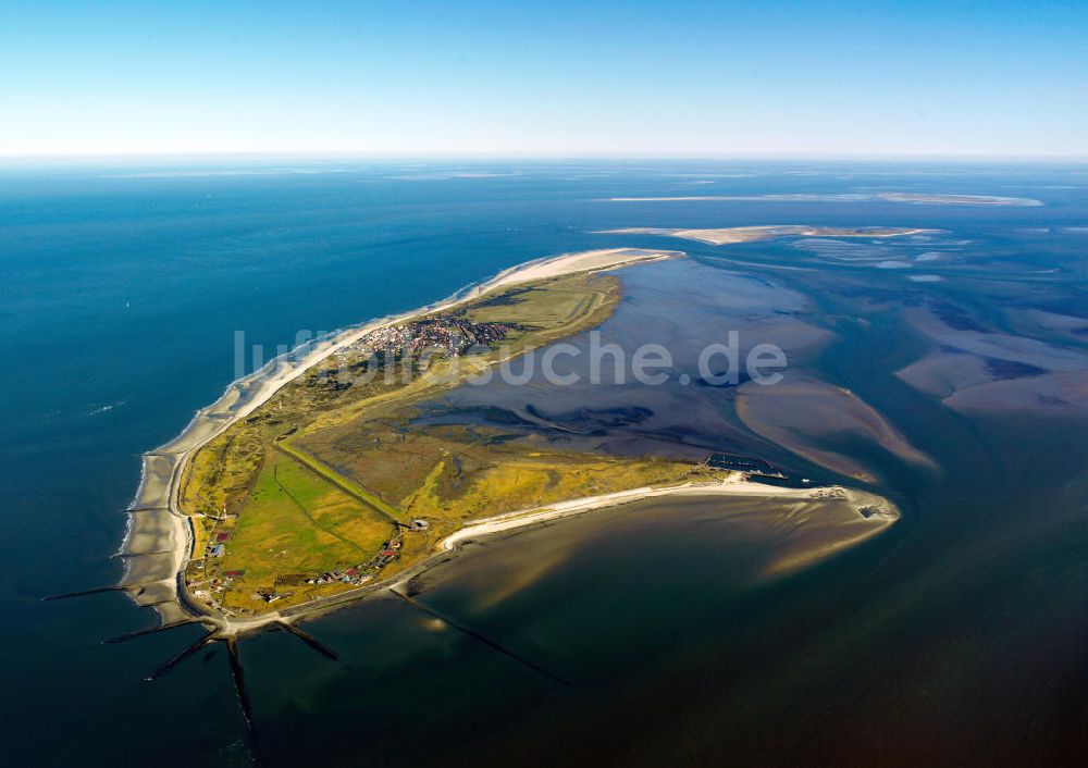 Wangerooge aus der Vogelperspektive: Insel Wangerooge in Niedersachsen