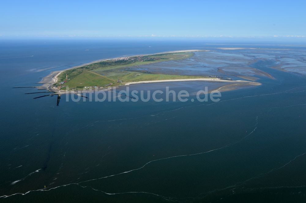 Luftbild Wangerooge - Insel Wangerooge im Wattenmeer in der Nordsee im Bundesland Niedersachsen