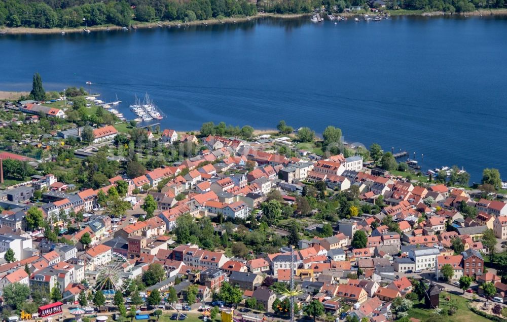 Luftbild Werder (Havel) - Insel Werder mit Ortsbereich in Werder (Havel) im Bundesland Brandenburg, Deutschland