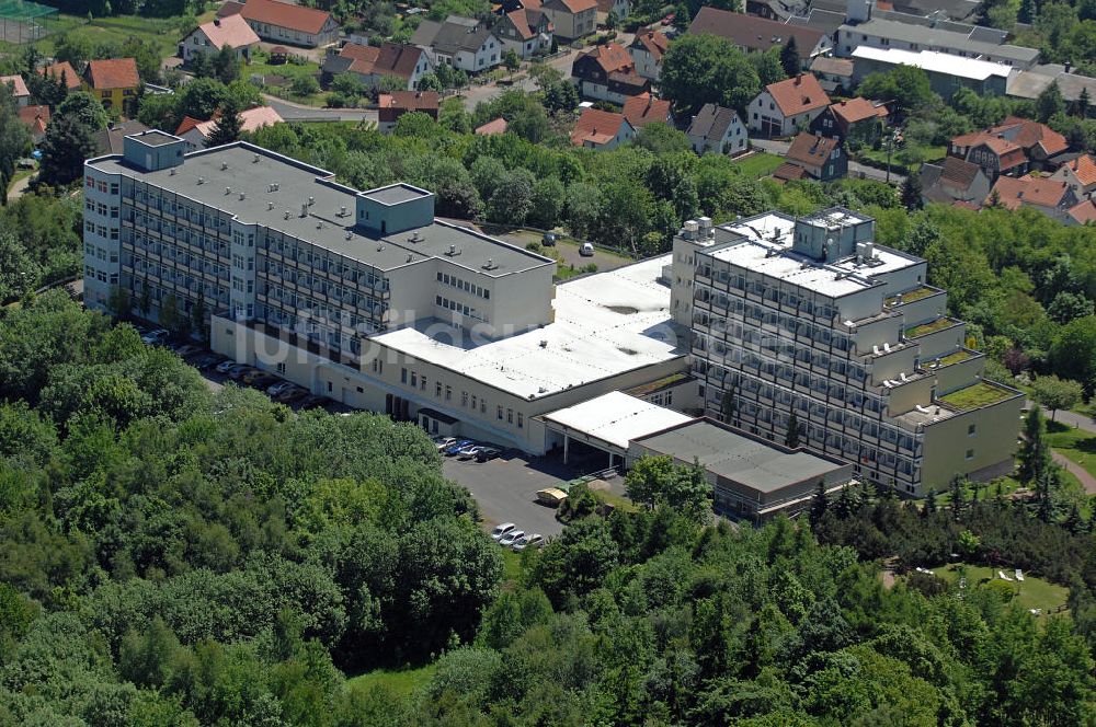 Tabarz aus der Vogelperspektive: Inselberg-Klinik Tabarz