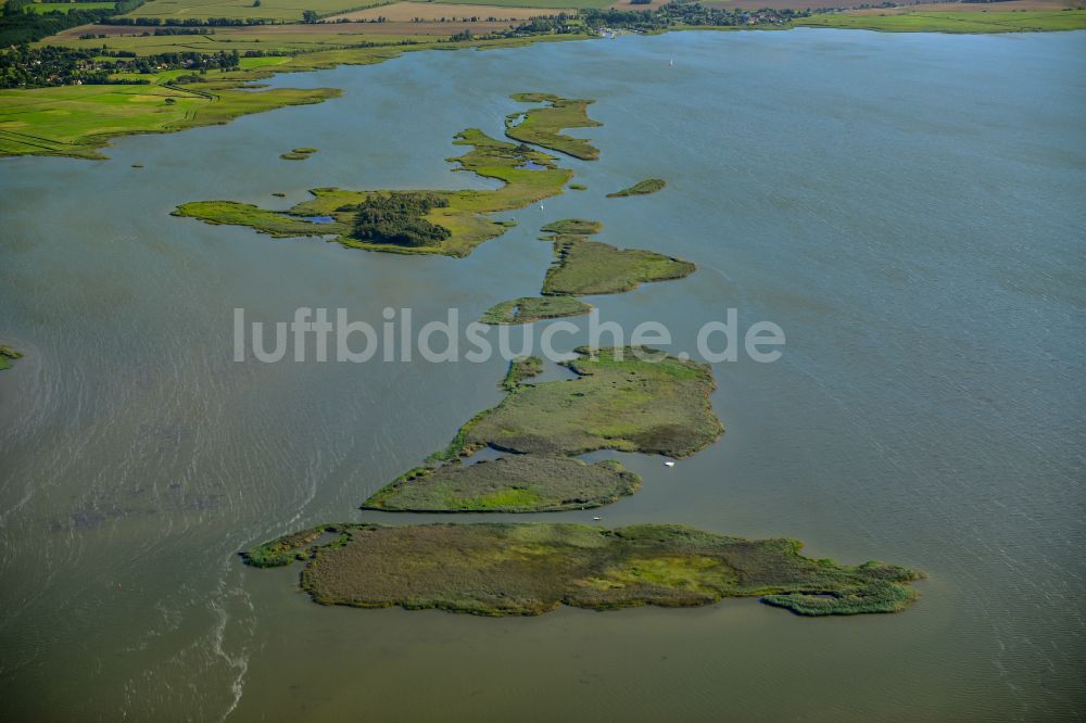 Neuendorf-Heide von oben - Inselgruppe im Neuendorfer Bülten in Neuendorf-Heide im Bundesland Mecklenburg-Vorpommern, Deutschland