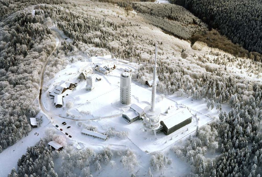 Luftaufnahme bei Tabarz / Thüringen - Inselsberg in Thüringen.