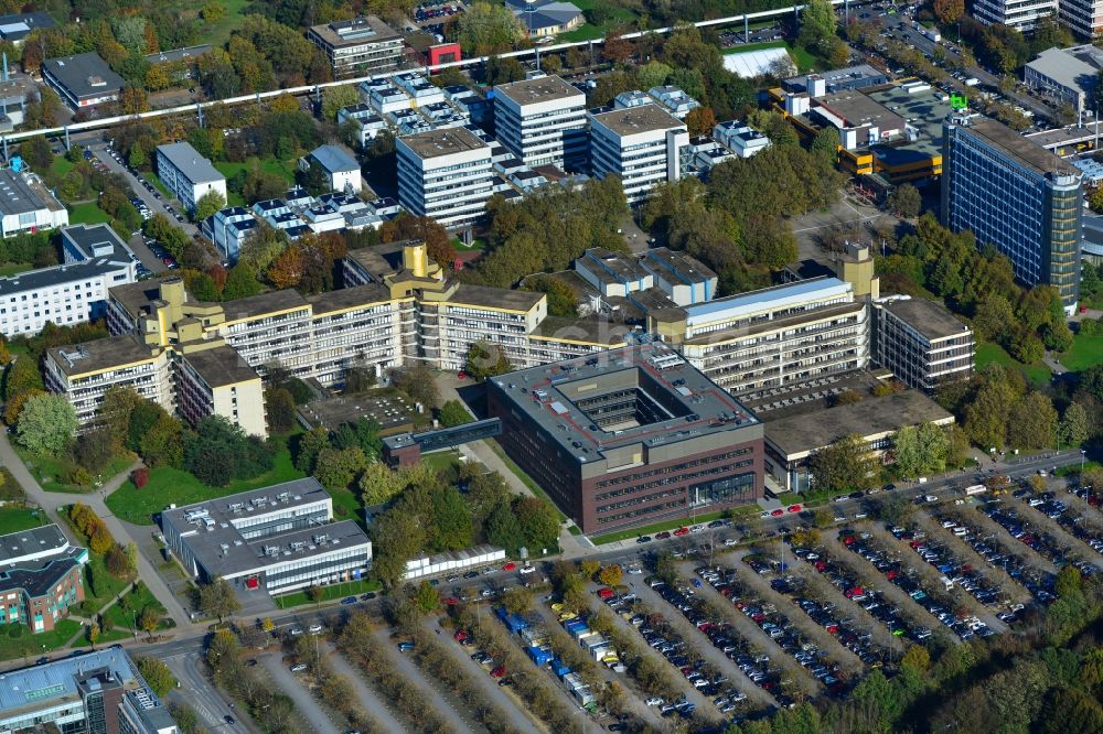 Dortmund von oben - Institutsgebäude am Campus- Gelände Campus Nord der Technischen Universität Dortmund im Stadtteil Hombruch in Dortmund im Bundesland Nordrhein-Westfalen