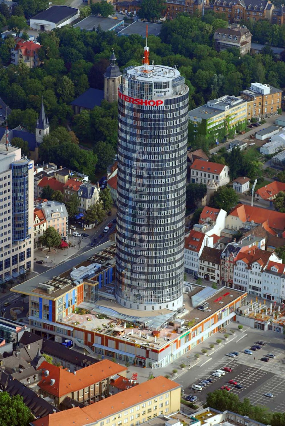 Luftaufnahme Jena - Intershop Tower