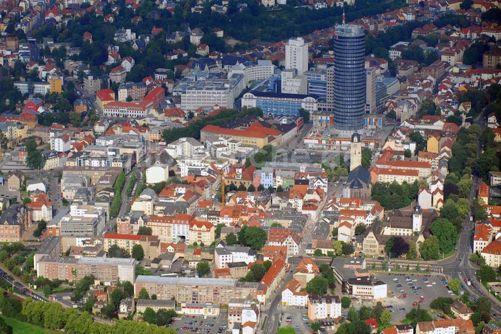 Jena aus der Vogelperspektive: Intershop Tower