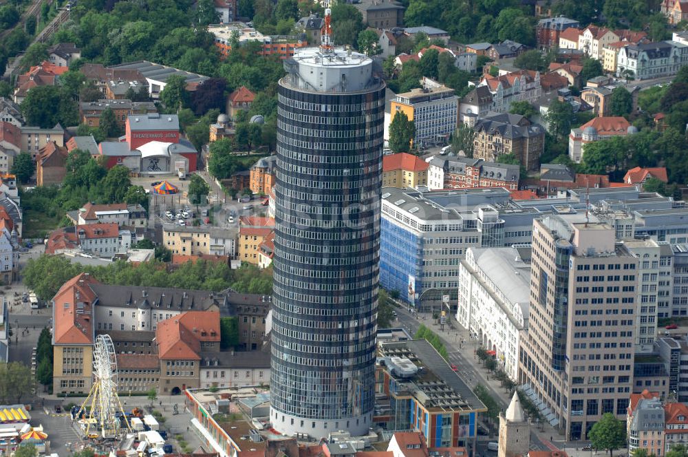 Jena von oben - INTERSHOP Tower in Jena