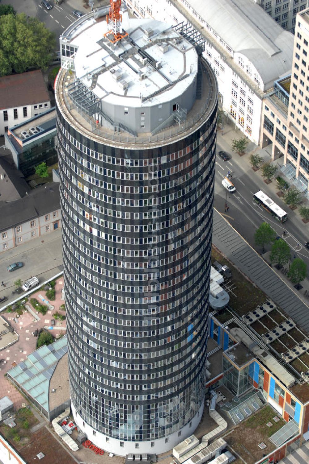 Jena aus der Vogelperspektive: INTERSHOP Tower in Jena